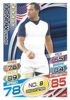 2015 Topps Rugby Attax #194 Samu Manoa Front